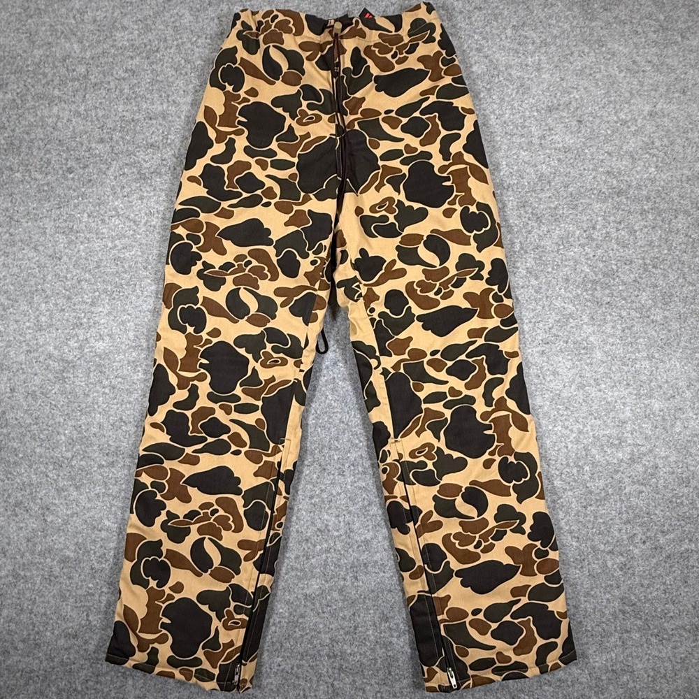 Vintage 10X Gore-Tex Frog Skin Camo Hunting Pants Mens Small Thinsulate NWT 80s